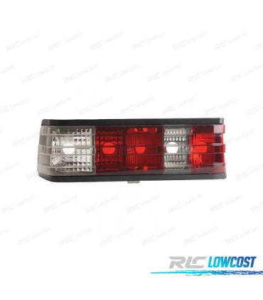 FAROLINS TRASEIROS MERCEDES 190 W201 82-93 VERMELHO BRANCO