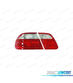 FAROLINS MERCEDES CLASE E W210 95-99 VERMELHO BRANCO