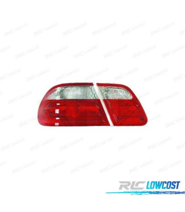 FAROLINS MERCEDES CLASE E W210 95-99 VERMELHO BRANCO