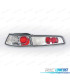 FAROLINS TRASEIROS ALFA ROMEO 145 94-01 FUNDO CROMADO