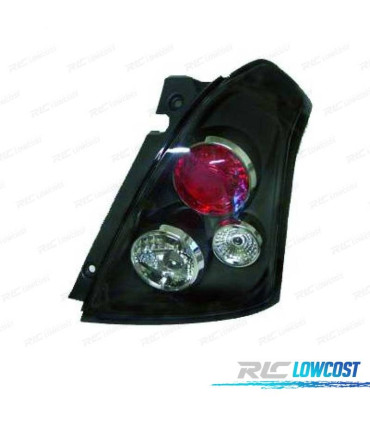 FAROLINS TRASEIROS SUZUKI SWIFT 05-10 PRETO