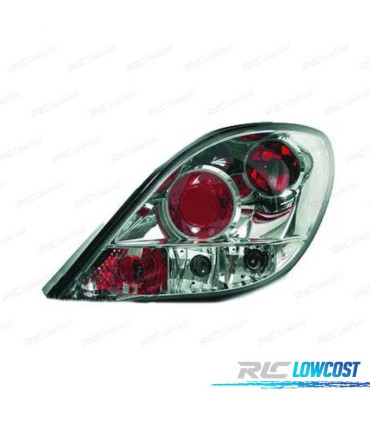 FAROLINS TRASEIROS PEUGEOT 207 06-12 CROMADO