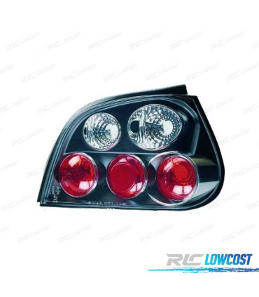 FAROLINS TRASEIROS RENAULT MEGANE 99-02 PRETO