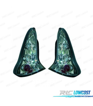 FAROLINS TRASEIROS CITROEN C4 04-09 LOOK LEXUS CROMADO