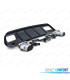 DIFUSOR MERCEDES CLASE A W176 12-18 LOOK A45 AMG PRETO BRILHANTE + PONTEIRAS DE ESCAPE