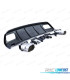 DIFUSOR TRASEIRO MERCEDES CLASE A W176 15-18 LOOK A45 AMG PRETO BRILHANTE + PONTEIRAS