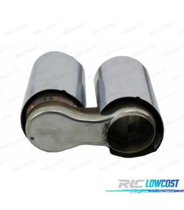 CONJUNTO PONTEIRAS DE ESCAPE DUPLA BMW F30 F31 LOOK M3