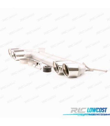 CONJUNTO PONTEIRAS DE ESCAPE DUPLA BMW F30 F31 LOOK M DOBLE