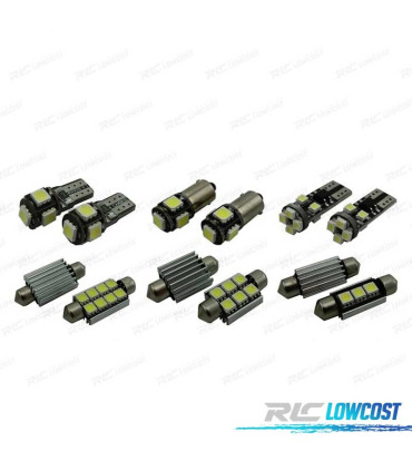 KIT COMPLETO 14 LAMPADAS LED INTERIOR PARA BMW SERIE 3 F30 F35 F80 316I 318I 325D 328D XDRIVE 330D 12-18