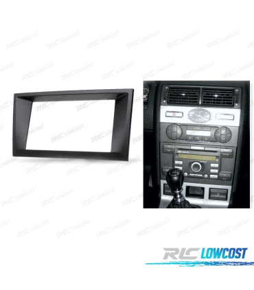 MOLDURA ADAPTADOR PRETO PARA RADIO 2-DIN PARA FORD MONDEO