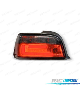 FAROLINS TRASEIROS LED BMW SERIE 3 E36 COUPE CABRIO 90-99 VERMELHO ESCURECIDOS