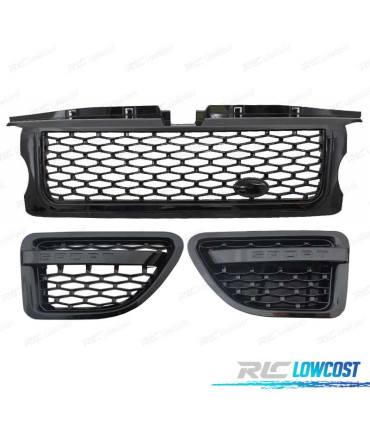 GRELHA FRONTAL + LATERAL BLACK EDITION RANGE ROVER SPORT 06-09