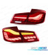 FAROLINS BMW F10 FULL LED DINAMICOS VERMELHO LIGHT BAR OLED