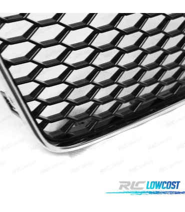 GRELHA FRONTAL AUDI A5 12-16 LOOK RS5 PRETO CROMADO