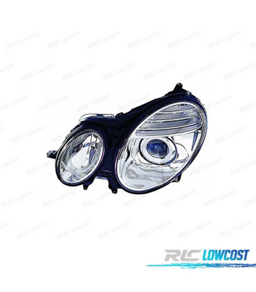 FAROL ESQ MERCEDES CLASSE E W211 06-09 CROMADO H7 + H7