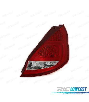 FAROLINS TRASEIROS LED PARA FORD FIESTA 08-12 VERMELHO BRANCO