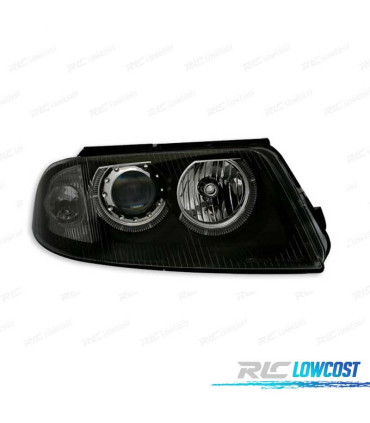 FARÓIS VOLKSWAGEN VW PASSAT 3BG 00-05 ANGEL EYES FUNDO NEGRO