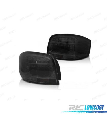 FAROLINS TRASEIROS LED A3 8P 03-08 FUNDO PRETO