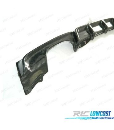 DIFUSOR BMW F30 F31 11-15 LOOK M PERFORMANCE CARBONO DUPLA SAIDA