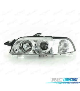 FARÓIS ANGEL EYES FIAT PUNTO 93-99 FUNDO CROMADO MAN