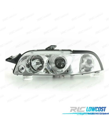 FARÓIS ANGEL EYES FIAT PUNTO 93-99 FUNDO CROMADO MAN