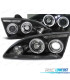 FARÓIS FRONTAIS ANGEL EYES PARA FORD FOCUS 04-08 FUNDO PRETO