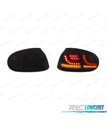 FAROLINS TRASEIROS LED VOLKSWAGEN VW GOLF 5 MK V 03-08 ESCURECIDOS FUMADOS