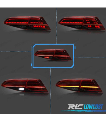 FAROLINS VOLKSWAGEN VW GOLF 7 7.5 12-20 LOOK 7.5 RETROFIT INDICADOR DINAMICO