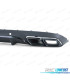 DIFUSOR MERCEDES CLASSE C C205 COUPÉ 15-18 LOOK AMG PDC PRETO + PONTEIRAS DE ESCAPE