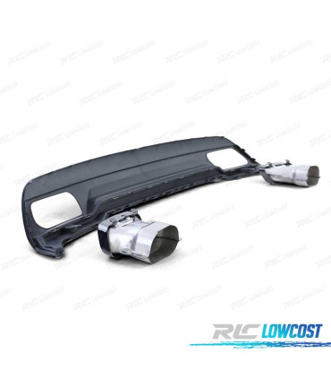 DIFUSOR MERCEDES CLASSE A W176 12-15 LOOK AMG + PONTEIRAS DE ESCAPE