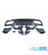 DIFUSOR MERCEDES CLASE C W205 SEDAN 14-18 LOOK AMG C63 PRETO MATE + PONTEIRAS DE ESCAPE