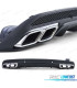 DIFUSOR MERCEDES CLASE C W205 SEDAN 14-18 LOOK AMG C63 PRETO MATE + PONTEIRAS DE ESCAPE
