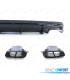 DIFUSOR MERCEDES CLA C117 16-19 LOOK AMG PRETO BRILHANTE + PONTEIRAS ESCAPE