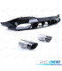 DIFUSOR MERCEDES CLA C118 19-23 AMG PRETO BRILHANTE + PONTEIRAS ESCAPE
