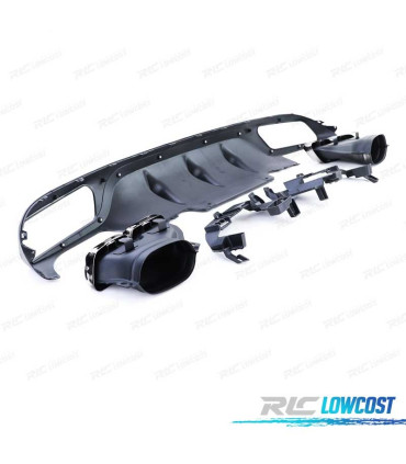 DIFUSOR MERCEDES CLASE E W213 SEDAN 16-20 LOOK AMG E63 + PONTEIRAS ESCAPE