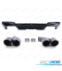 DIFUSOR BMW X3 G01 LOOK M PERFORMANCE PRETO BRILHANTE + PONTEIRAS ESCAPE
