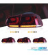 FAROLINS VOLKSWAGEN VW GOLF 6 LOOK R FULL LED DINÂMICOS VERMELHO
