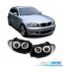 FARÓIS BMW E81 E87 E82 E88 04-11 OLHOS DE ANJO FUNDO NEGRO