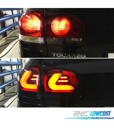FAROLINS LED VOLKSWAGEN VW TOUAREG I 7L 02-10 CARDNA PRETO FUMADO