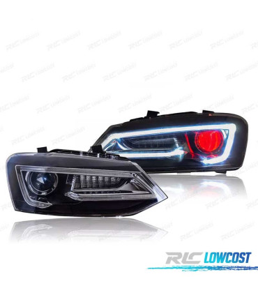 FARÓIS VOLKSWAGEN VW POLO 6R 09-17 LED LIGHT BAR DEVIL EYE