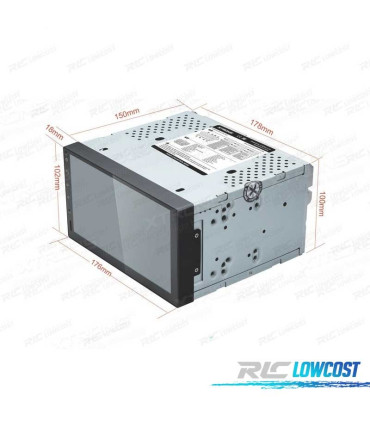 AUTO RADIO GPS UNIVERSAL 2 DIN ECRA TACTIL 7"