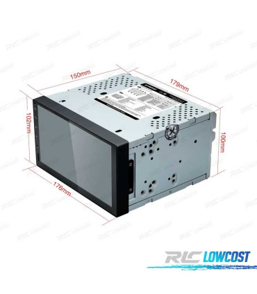 AUTO RÁDIO GPS 7" ANDROID 9.0 2DIM MULTIMEDIA STEREO