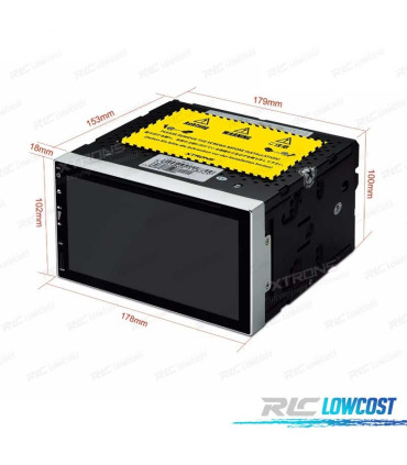 AUTO RÁDIO GPS 6.95" ANDROID 9.0 OCTA-CORE MULTIMEDIA DVD 2DIM