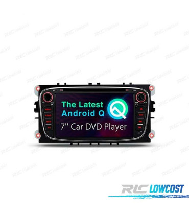 AUTO RADIO ANDROID 11 GPS ECRA TACTIL 7" PARA FORD PRETO