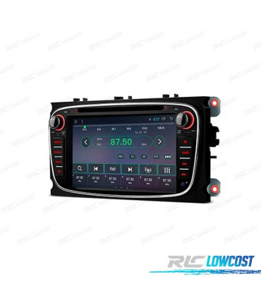 AUTO RADIO ANDROID 11 GPS ECRA TACTIL 7" PARA FORD PRETO