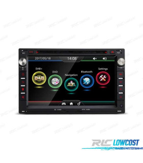AUTO RADIO ANDROID 10 2DIN 7" PARA SEAT SKODA VOLKSWAGEN VW USB GPS TACTIL HD