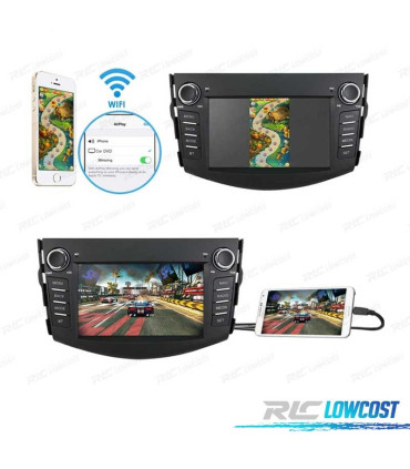 AUTO RADIO GPS ANDROID 15 PARA TOYOTA RAV4 06-12 7"