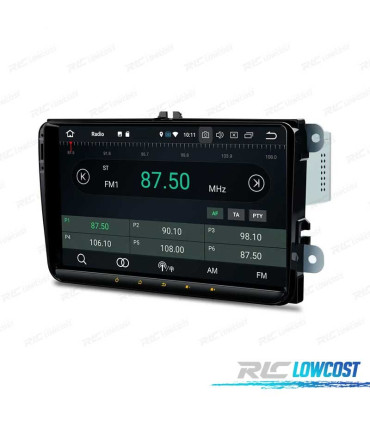 AUTO RADIO GPS ECRA TACTIL 9" VOLKSWAGEN VW PARA SKODA SEAT ANDROID 12