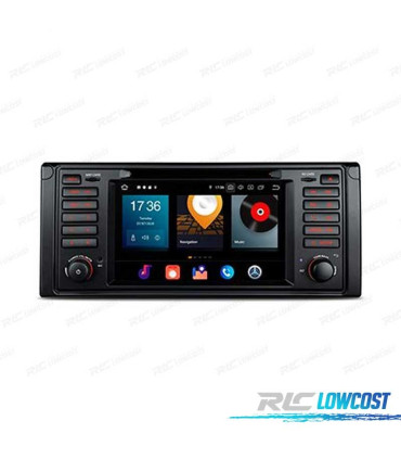 AUTO RÁDIO GPS 7" ANDROID 10.0 OCTA-CORE MULTIMEDIA DVD HDMI PARA BMW SERIE 5 SERIE 7