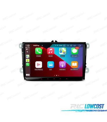 AUTO RÁDIO GPS ANDROID 13 VOLKSWAGEN VW PARA SEAT SKODA